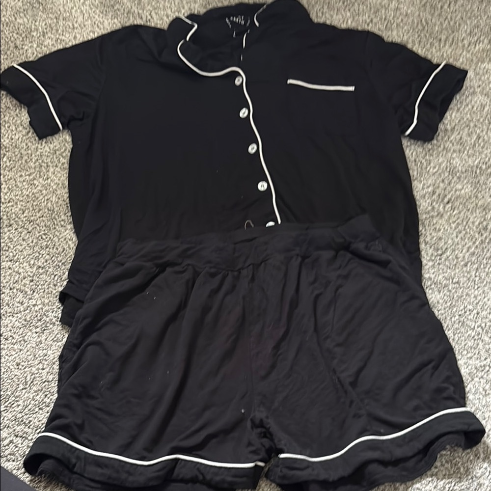 Black Women's Pajama Set